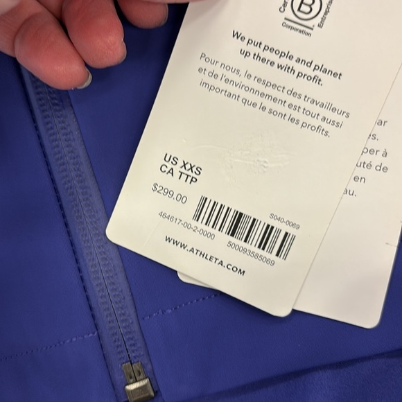 NWT Athleta Glacier Softshell Noble Purple Jacket Size XXS - Picture 4 of 6